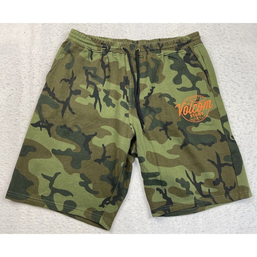 Volcom Stone “True To This” Men’s Size Large Camouflage Fleece Shorts